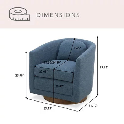 Details by Becki Owens Isla Upholstered Swivel Chair