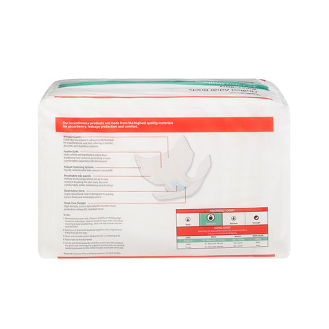 Incontinence Brief Wings™ Ultra Adult Medium Unisex Disposable Heavy Absorbency #77073