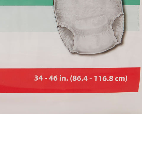 Absorbent Underwear Sure Care™ Ultra Pull On with Tear Away Seams Adult Medium Unisex Disposable Heavy Absorbency #1430A