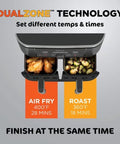 Ninja Foodi 6-In-1, 8 Quart 2-Basket Air Fryer with Dualzone Technology