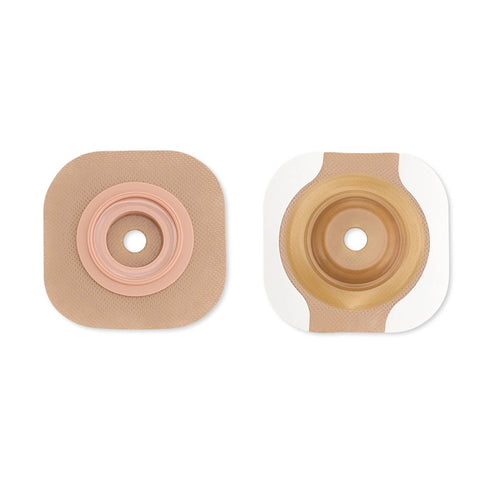 Hollister Ostomy Barrier New Image™ CeraPlus™ Precut 11505, Extended Wear Adhesive Tape Borders 57 mm Flange Red Code System 1-1/8 Inch Opening