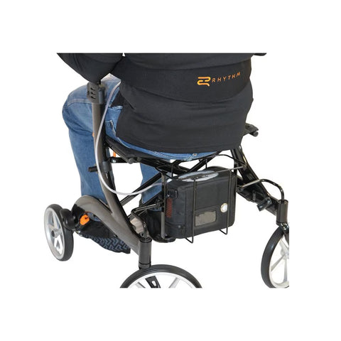 Portable Oxygen Concentrator Holder for the Rimor LT 970BK Rollator