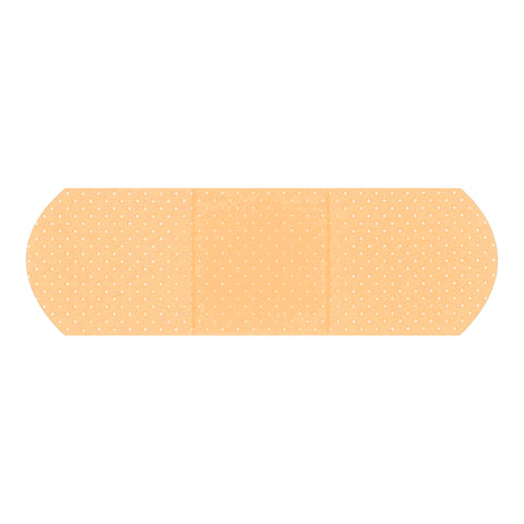 Adhesive Strip American® White Cross Plastic Rectangle Sheer Sterile