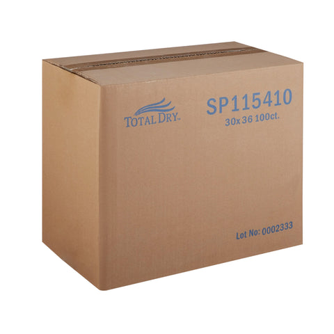 Disposable Underpad TotalDry™ 30 X 36 Inch Fluff / Polymer Heavy Absorbency #SP115410