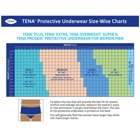 Absorbent Underwear TENA® ProSkin™ Extra Pull On with Tear Away Seams Adult X-Large Unisex Disposable Moderate Absorbency #72425