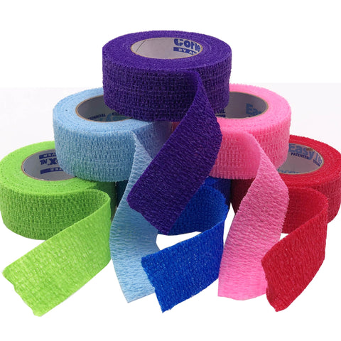 Cohesive Bandage CoFlex® Tensile Strength Self-adherent Closure Teal / Blue / White / Purple / Red / Green NonSterile