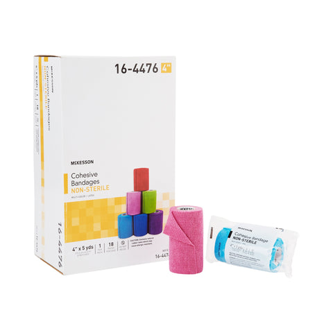Cohesive Bandage  Standard Compression Self-adherent Closure Purple / Pink / Green / Light Blue / Royal Blue / Red NonSterile