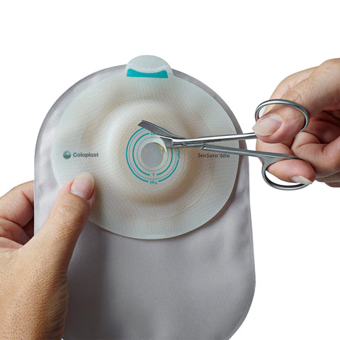 Coloplast Urostomy Pouch SenSura® 16810 Mio Convex One-Piece System 10-1/2 Inch Length, Maxi Soft Convex, Trim to Fit 3/8 to 2 Inch Stoma Drainable