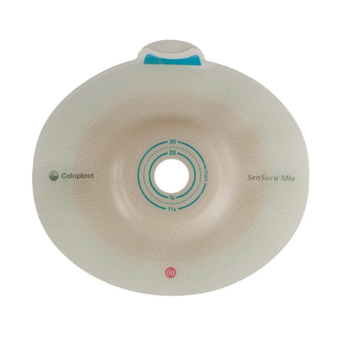 Coloplast Ostomy Barrier SenSura® Mio Convex Trim to Fit 16483, Extended Wear Elastic Adhesive 50 mm Flange Red Code System 15 to 40 mm Opening