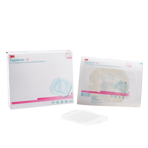 IV Dressing 3M™ Tegaderm™ Film 4-3/4 X 4-3/4 Inch Sterile