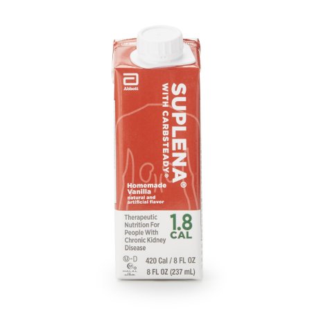 Oral Supplement Suplena® with Carbsteady® Vanilla Flavor Liquid 8 oz. Reclosable Carton