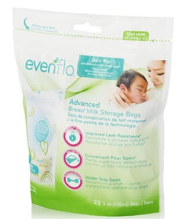 Breast Milk Storage Bag Evenflo 5 oz. Food Grade Material