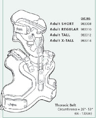 Back Orthosis Aspen® CTO Regular 13 to 21 Inch Neck Circumference / 26 to 53 Inch Torso Circumference Adult