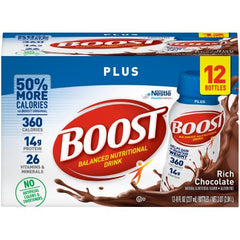 Oral Supplement Boost Plus® Rich Chocolate Flavor Liquid 8 oz. Bottle