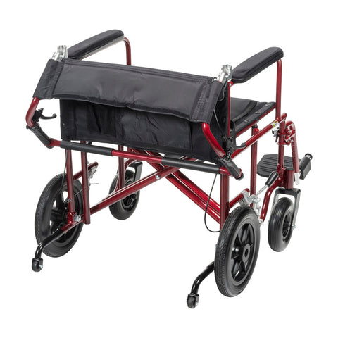 Drive Medical 22" Bariatric Aluminum Transport Chair #ATC22-R