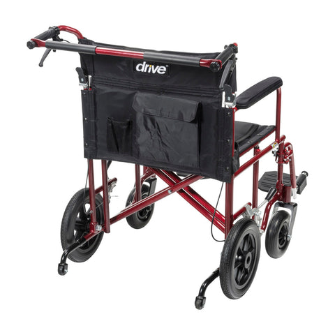 Drive Medical 22" Bariatric Aluminum Transport Chair #ATC22-R