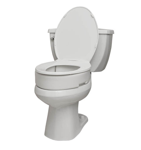 Bolt On Hinged Raised Toilet Seat