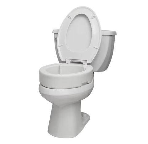 Bolt On Hinged Raised Toilet Seat