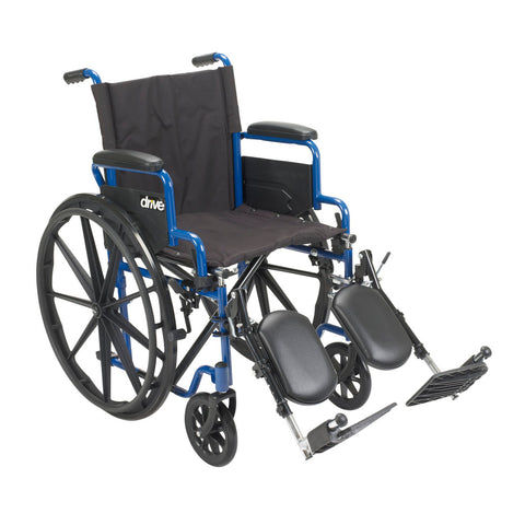 Drive Medical Blue Streak Wheelchair, Flip Back Desk Arms