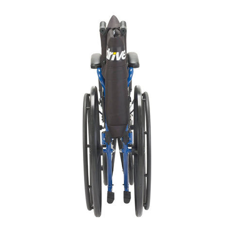 Drive Medical Blue Streak Wheelchair, Flip Back Desk Arms