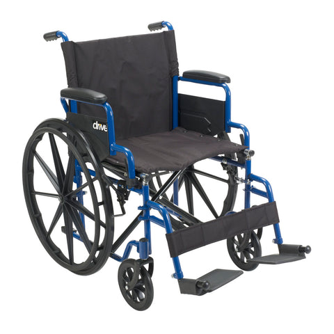 Drive Medical Blue Streak Wheelchair, Flip Back Desk Arms