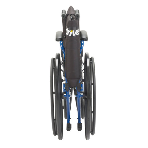 Drive Medical Blue Streak Wheelchair, Flip Back Desk Arms