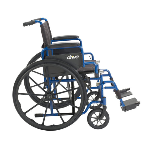 Drive Medical Blue Streak Wheelchair, Flip Back Desk Arms