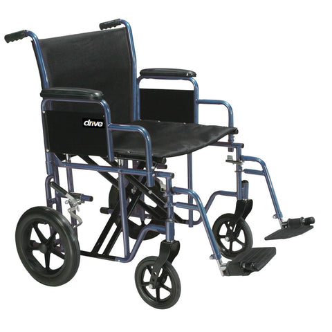 Drive Medical Bariatric Steel Transport Chair #BTR22-B