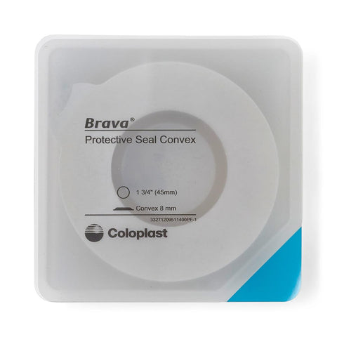 Coloplast® Ostomy Seal Brava® Convex, Starter Hole 1-3/4 Inch (45mm) #12095
