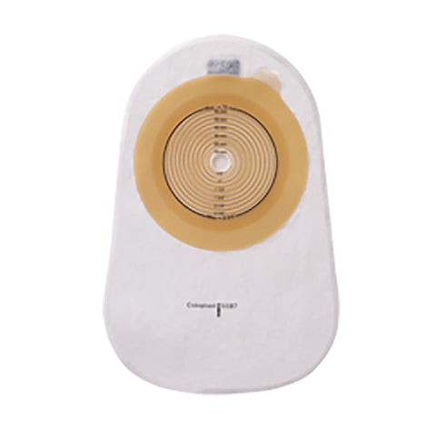 Coloplast Ostomy Pouch 12149 Assura® One-Piece System 7 Inch Length, Midi Flat, Pre-Cut 2 Inch Stoma Closed End
