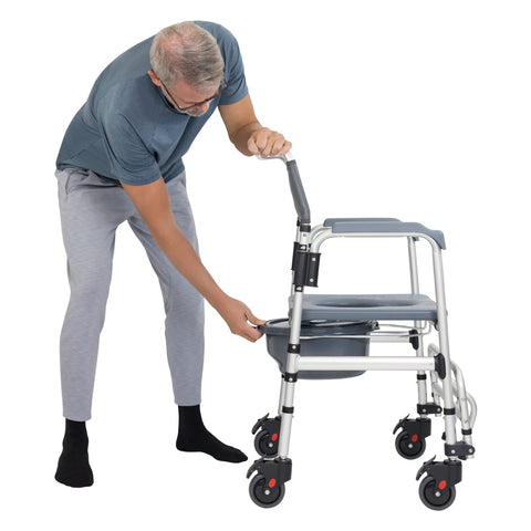 Core Shower Commode Transport Wheelchair (17", 275 lbs) #MOB1115