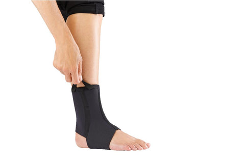 CURAD Neoprene Open Heel Ankle Support, Seniors