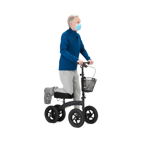 Medline All-Terrain Knee Walker with 12" Wheels, 20"-27.5" Kneepad Height #ATKNEE