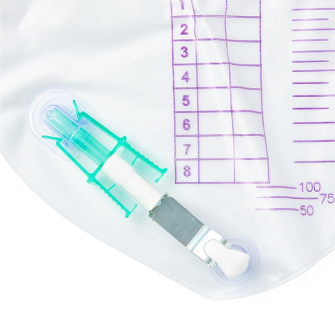 Bard Urinary Meter Bag IC Anti-Reflux Valve Sterile 2,000 mL Vinyl #154114A