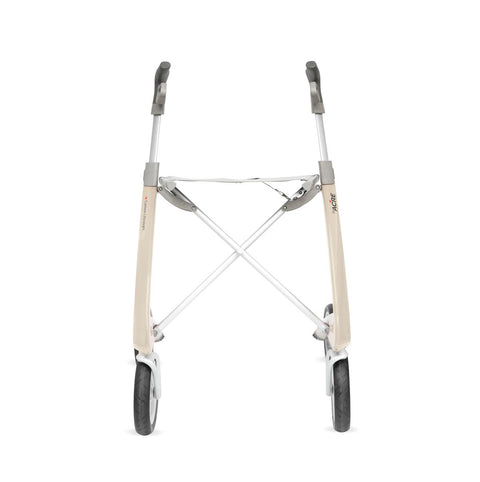 byACRE Carbon Fiber Rollator with 16.1" W x 22" H Compact Seat, White, 1 EA   #BYA100SMW