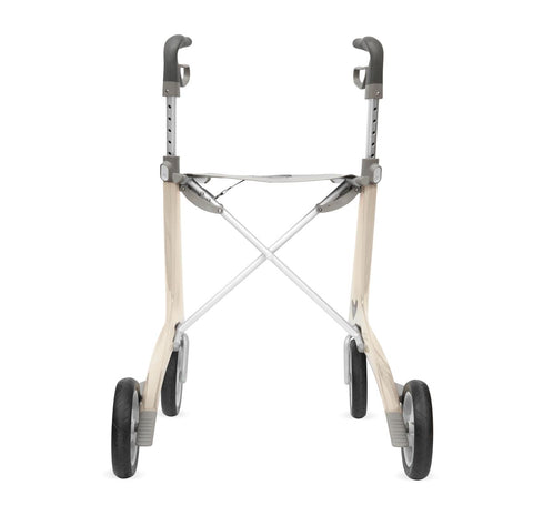 byACRE Carbon Fiber Rollator with 16.1" W x 22" H Compact Seat, White, 1 EA   #BYA100SMW
