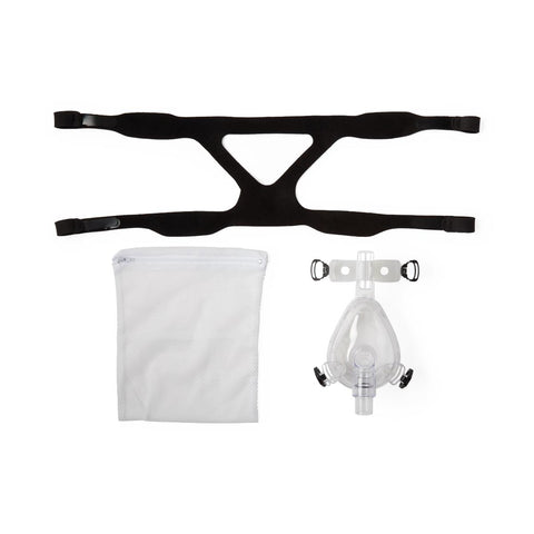 Pulmodyne Silicone CPAP Full Face Mask with OmniCLIP Headgear, Adult