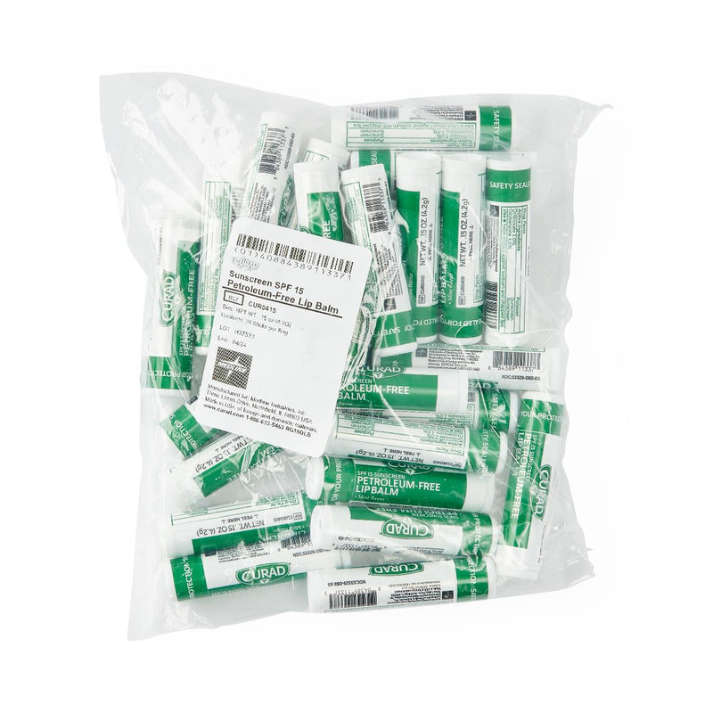 Medline Curad Petroleum-Free SPF 15 Lip Balm