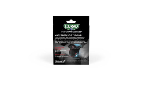 CURAD Performance IRONMAN Tennis Elbow Straps with Microban, Deluxe, Universal