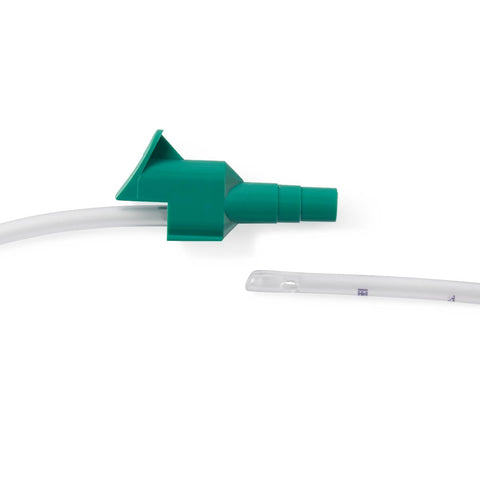 Medline Sterile Open Suction Catheter Mini Tray with Pair of Gloves, 14 Fr, Whistle Tip #DYND40982