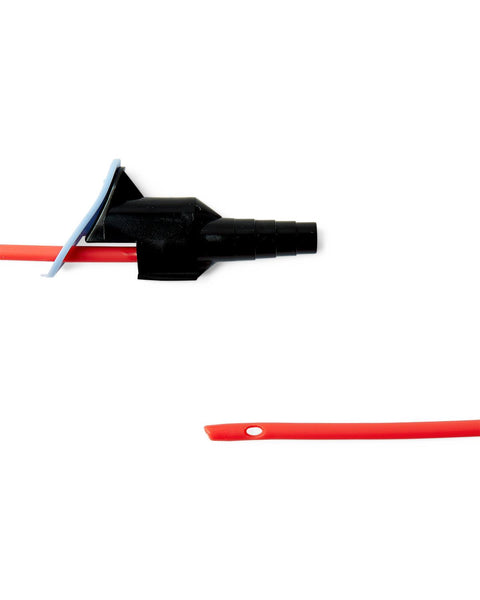 Medline Red Poly-Cath Sterile Open Suction Catheter Straight Pack, 10 Fr, Whistle Tip #DYND40990