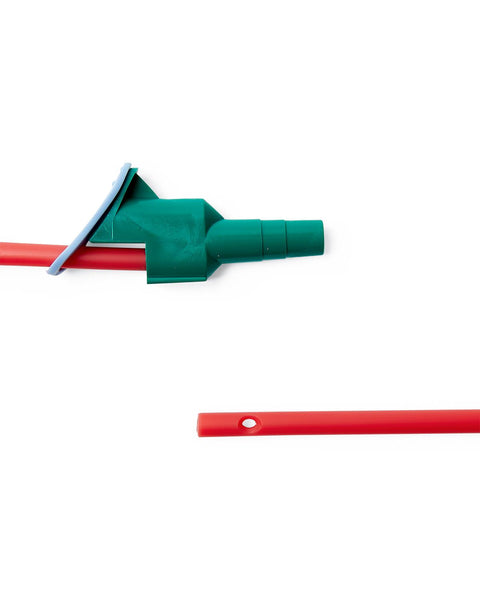Medline Red Poly-Cath Sterile Open Suction Catheter Straight Pack, 14 Fr, Whistle Tip #DYND40992