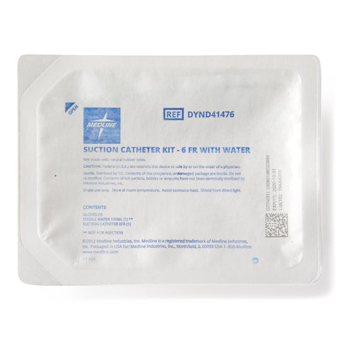 Medline Suction Catheter Kit with H2O, 100 mL, 6 Fr, DeLee Tip #DYND41476