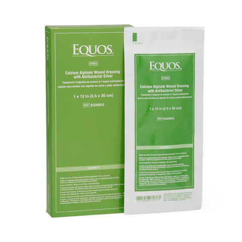 EQUOS Calcium Alginate Wound Dressing with Silver, 1" x 12" inch