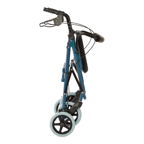 Medline Deluxe Aluminum Rollator, Blue, 1 EA #G07887B