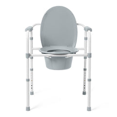 Medline 3-in-1 Folding Aluminum Elongated Commode #G1-505LX1