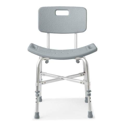 Medline Bariatric Shower Chair with Backrest and Reinforced Frame, 550 lb. Weight Capacity, #G2-102BX1
