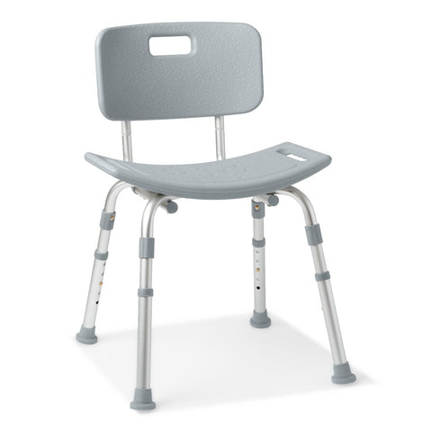 Medline Gray Knockdown Shower Chair, 400 lb Capacity, #G2-102KX1