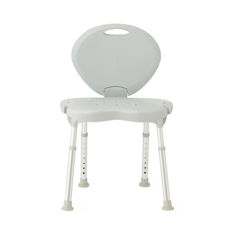 Medline Folding Shower Chair with Backrest, 300 lb. Weight Capacity, #G2-103RX1