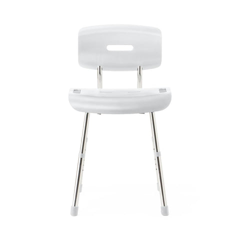 Medline Shower Chair with Backrest, 300 lb. Weight Capacity, Microban Treated